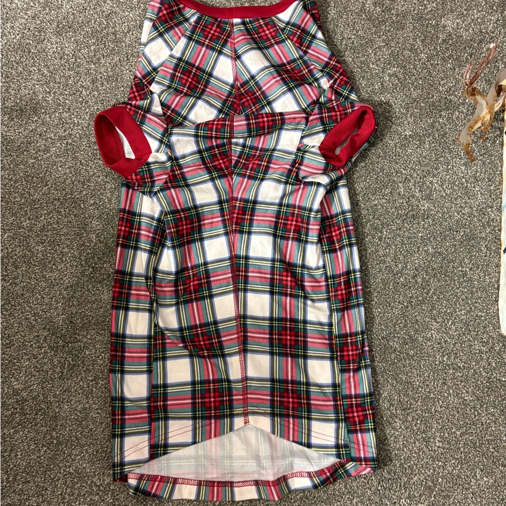 Macy's Family Dog PJs in Red Plaid XXL